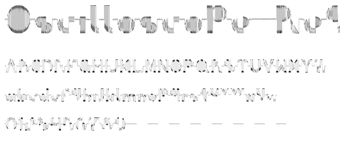 Oscilloscope Regular font